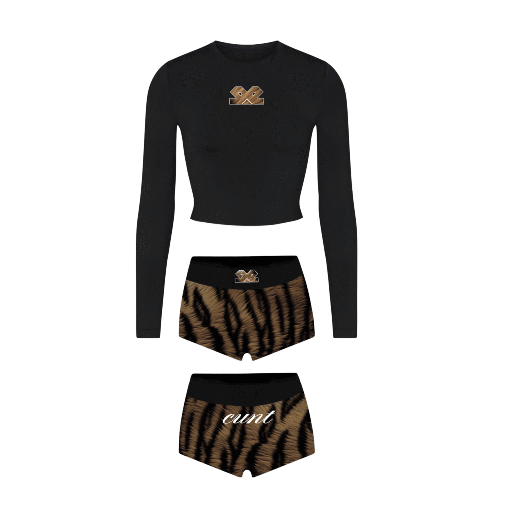 88 Cuntroversial shorts and long sleeve body hog shirt
