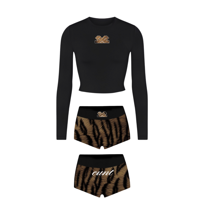 88 Cuntroversial shorts and long sleeve body hog shirt