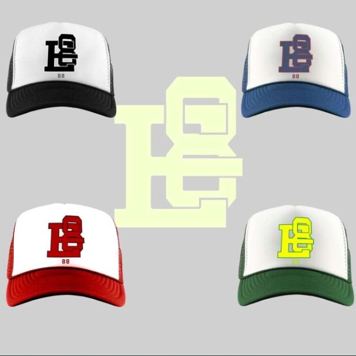 88 retro grid trucker hats