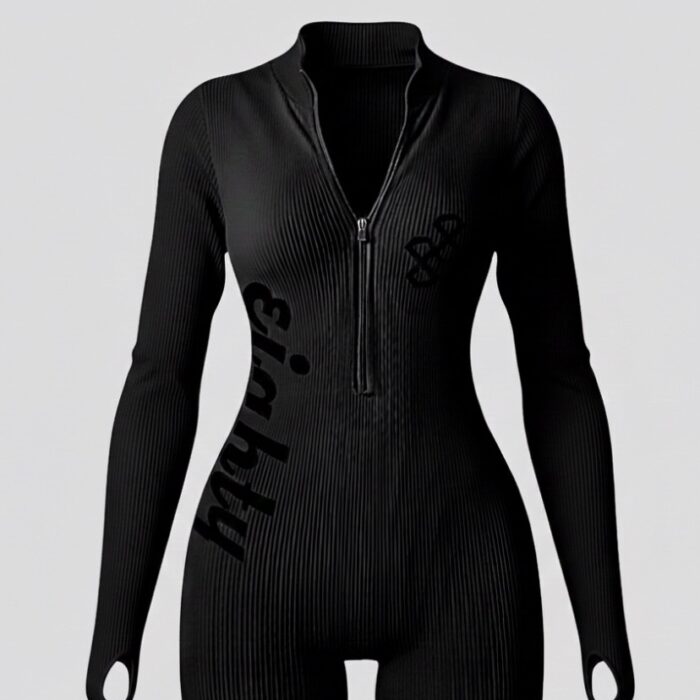 88 long sleeve Midnight black romper